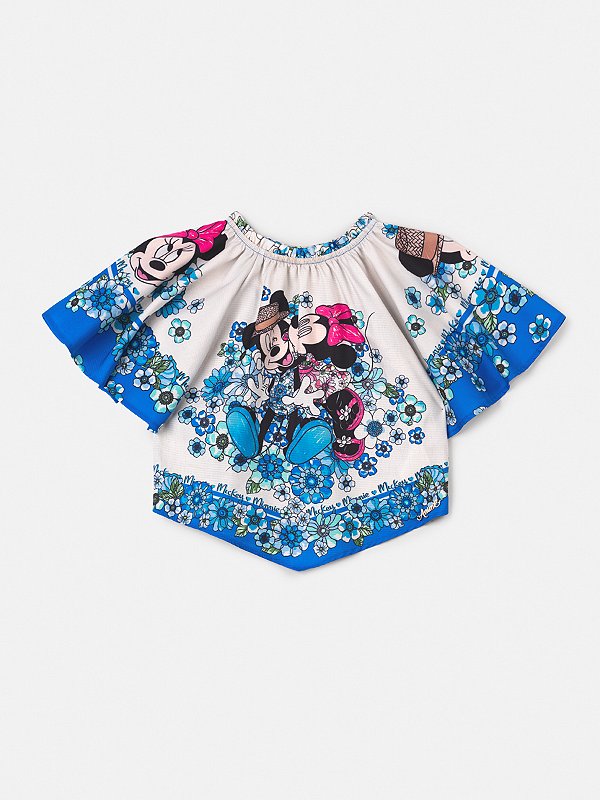 Blusa Infantil Minnie Lenço Licenciado