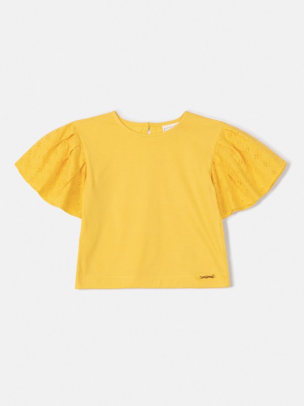 Blusa Infantil Manga Laise Amarelo Anime