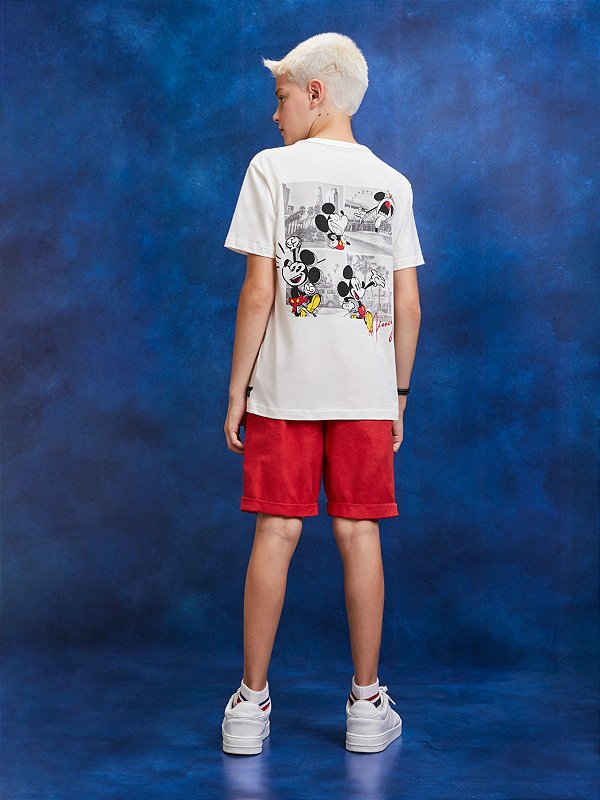 Bermuda Infantil Sarja Vermelho Youccie