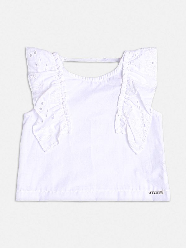 Blusa Infantil Babado Laise Momi