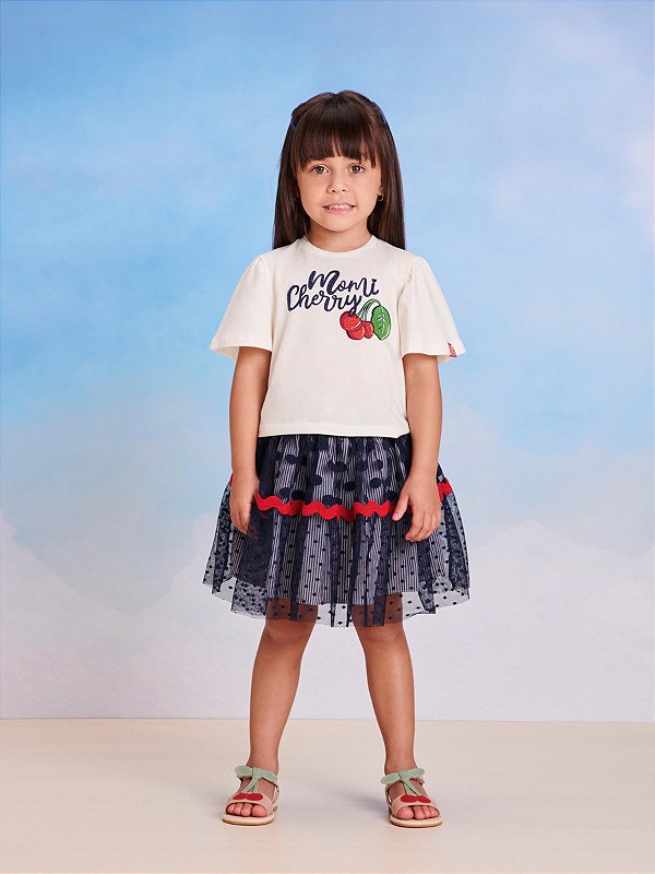 Conjunto Infantil Cerejas Momi