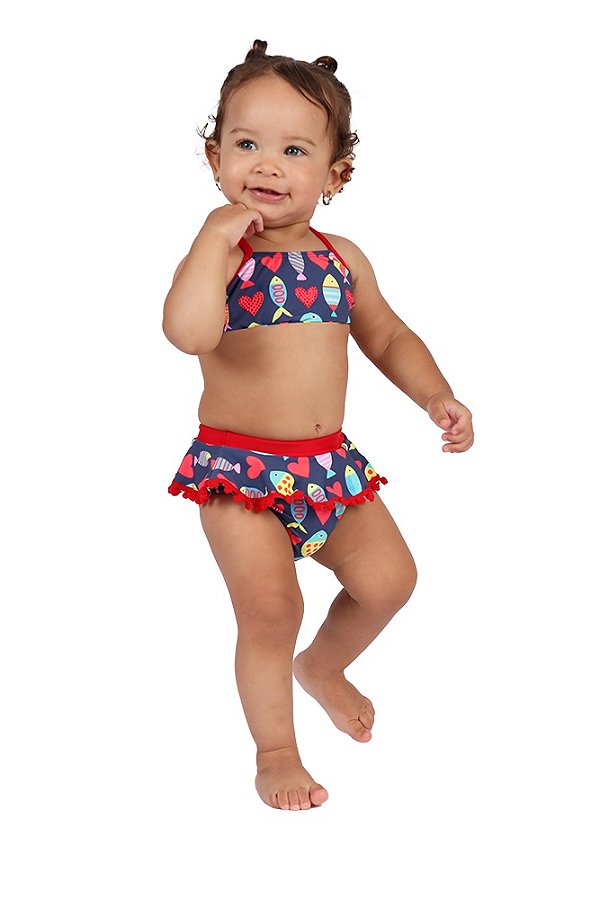 Biquini Bebe Sara Peixinho Siri Kids