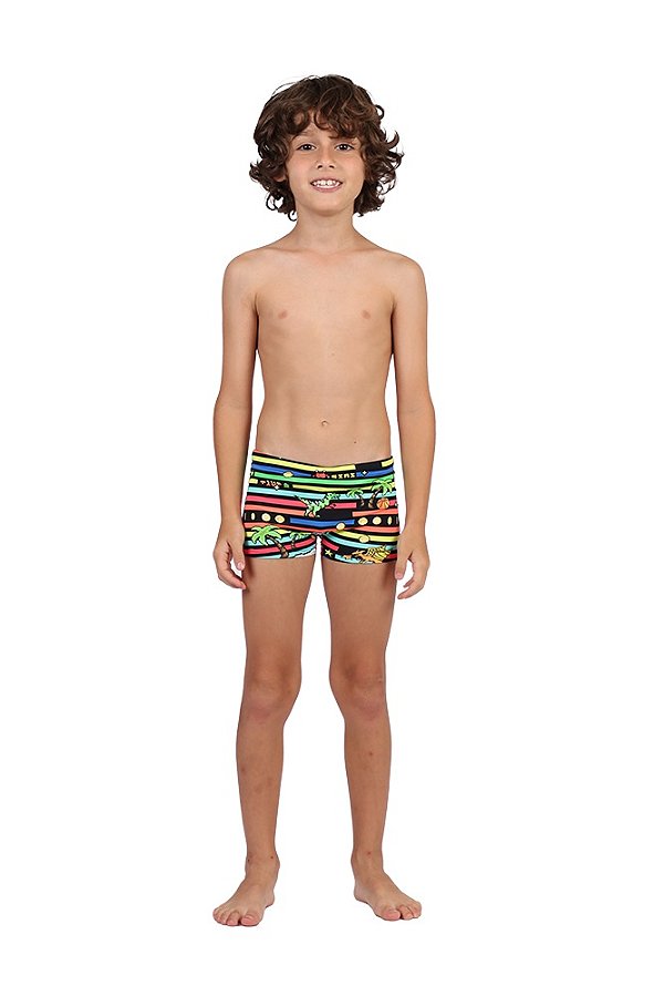 Sunga Infantil Pixel Listras Siri Kids