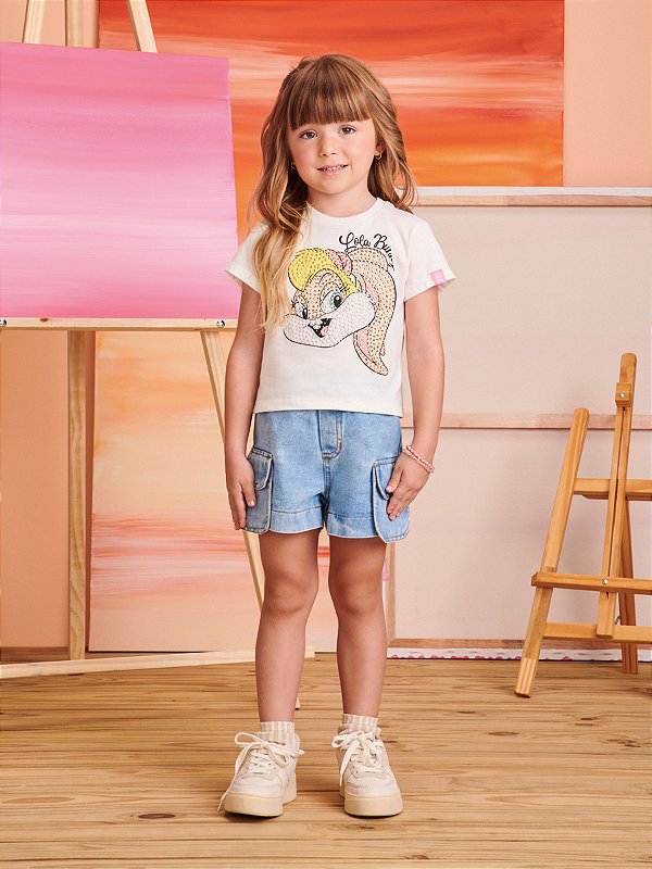Blusa Infantil Da Lola Com Strass Momi