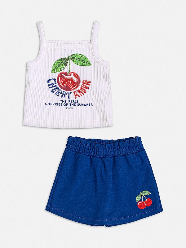 Conjunto Infantil Regata Cereja Momi