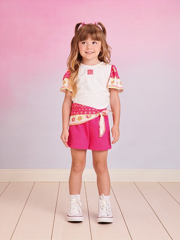 Conjunto Infantil Mangas Lenço Momi