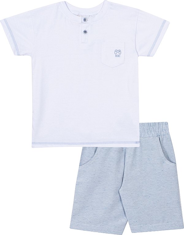 Conjunto Infantil Camiseta Bolso Nini Ba