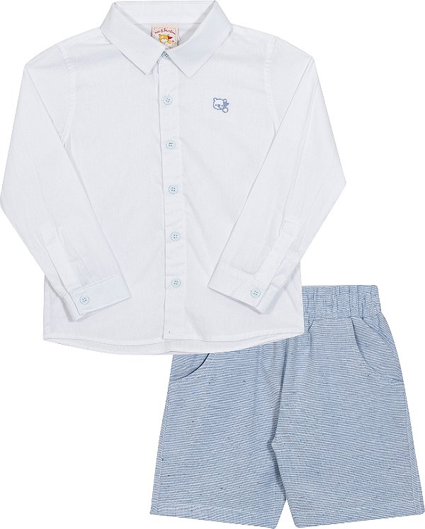 Conjunto Infantil Camisa/ Bermuda Nini