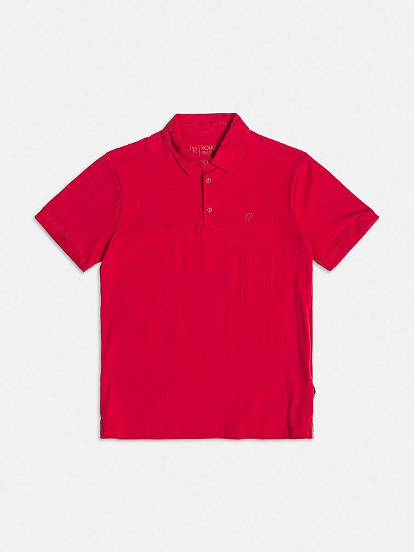 Camiseta Polo Infantil  Vermelho Youcci