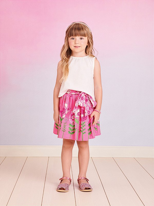 Conjunto Infantil Pink Floral Momi