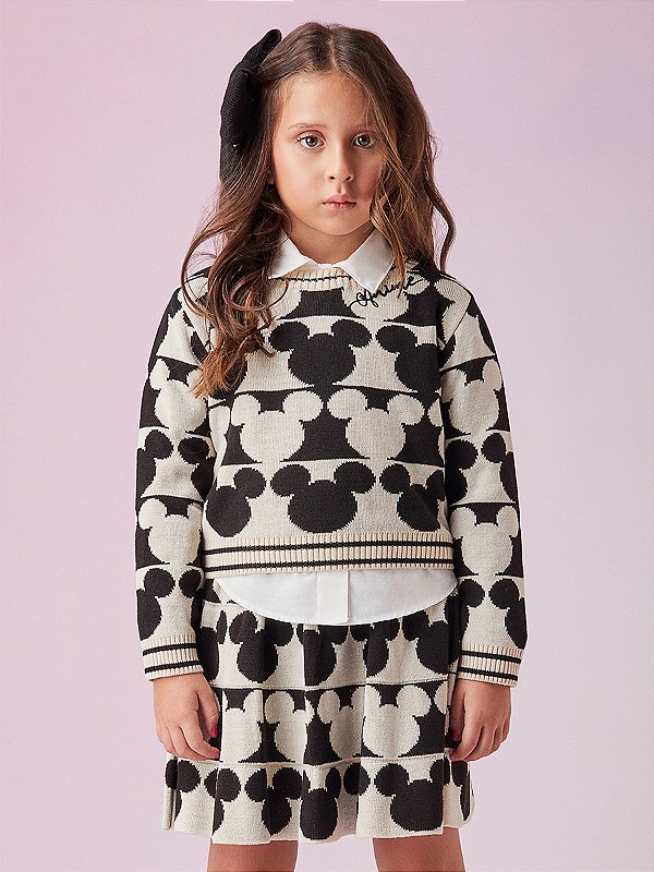Conjunto Infantil Tricot Disney Anime