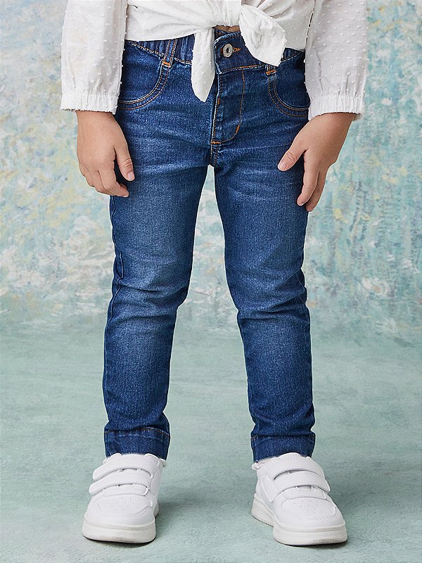 Calca Jeans Infantil Skinny Anime