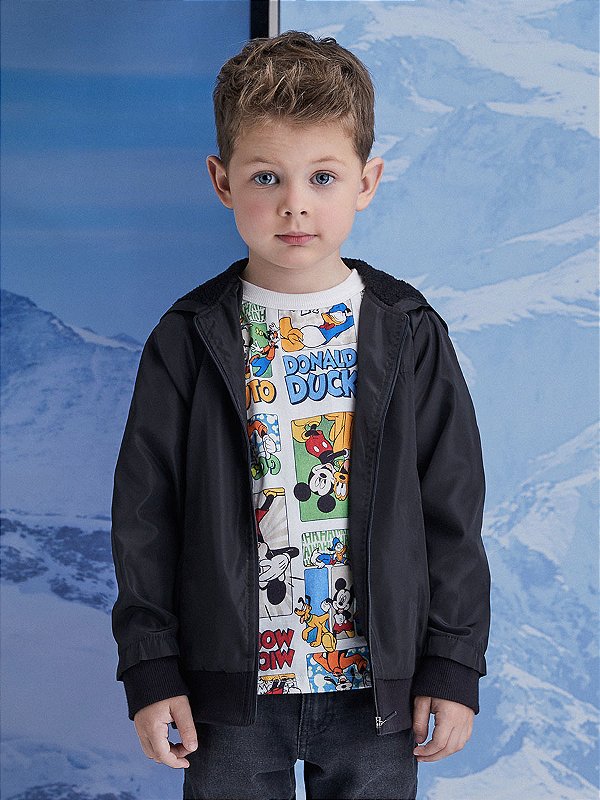 Jaqueta Infantil Preta Youcci