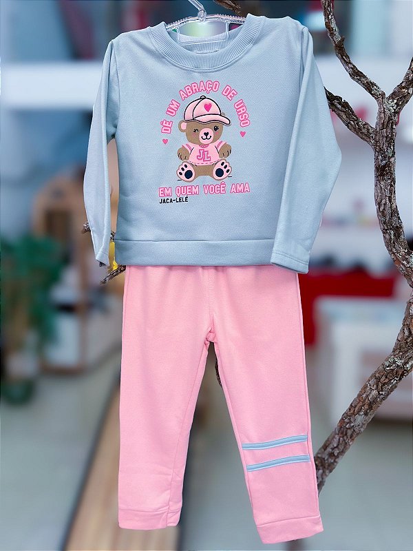 Conjunto Infantil Abraço Urso Jaca Lele