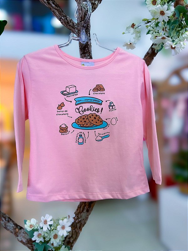Blusa Infantil Receita Cookie Jaca Lele
