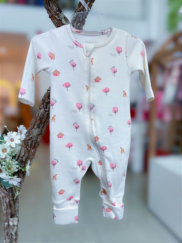 Macacao Bebe Floresta Nini Bambini