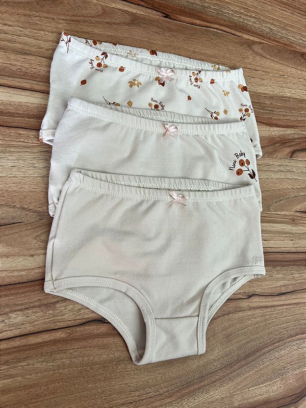 Kit Calcinha Infantil Outono Nini