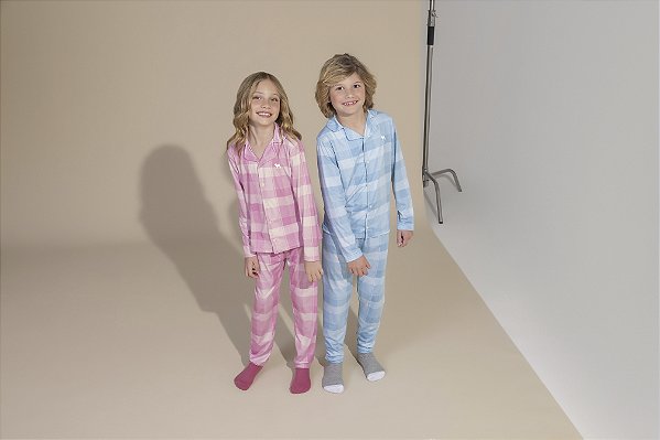 Pijama Infantil Ameriano Azul