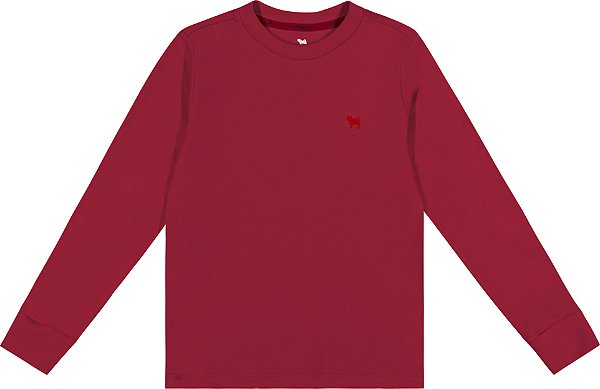 Camiseta Infantil Suedine Vermel Charpey