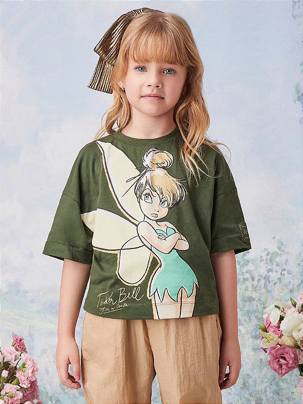 Blusa Infantil Sininho Peter Pan Anime