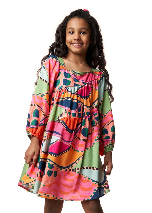 Vestido Infantil Arcos Da Lapa Camu
