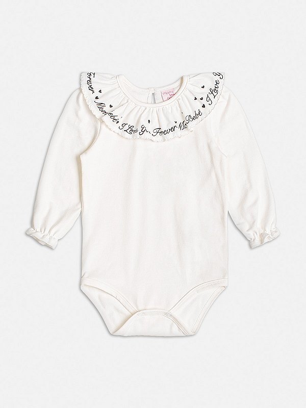 Body Bebe Gola Estampada Momi