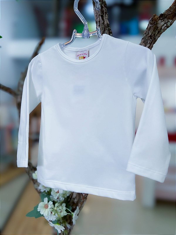 Blusa Infantil Off White Nini Bambini