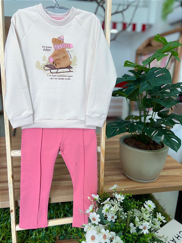 Conjunto Infantil Urso Ski Nini Bambini