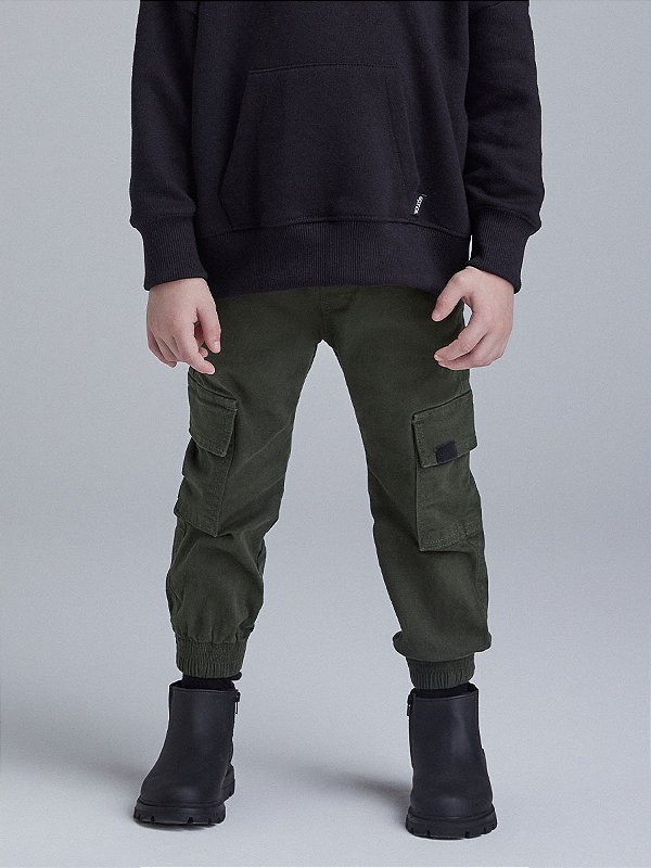 Calça Infantil Cargo Verde Youcci