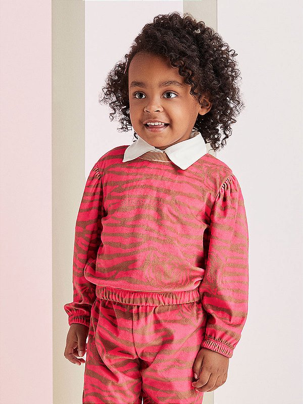 Conjunto Infantil Tiger Rosa Momi
