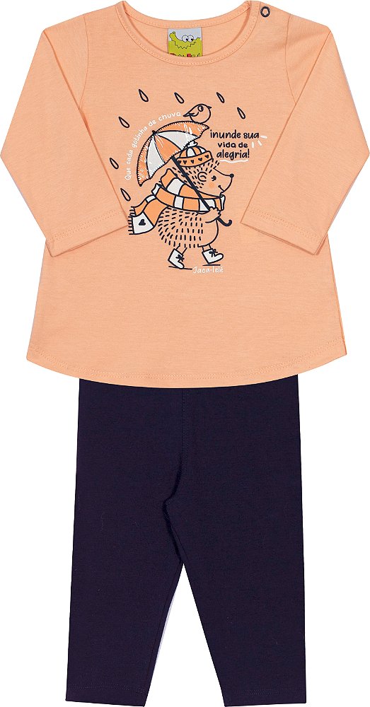 Conjunto Infantil Na Chuva Jaca Lele