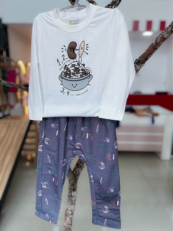 Conjunto Infantil Feijao Com Arroz Jaca