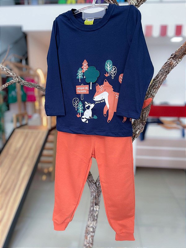 Conjunto Infantil Amigos Floresta Jaca
