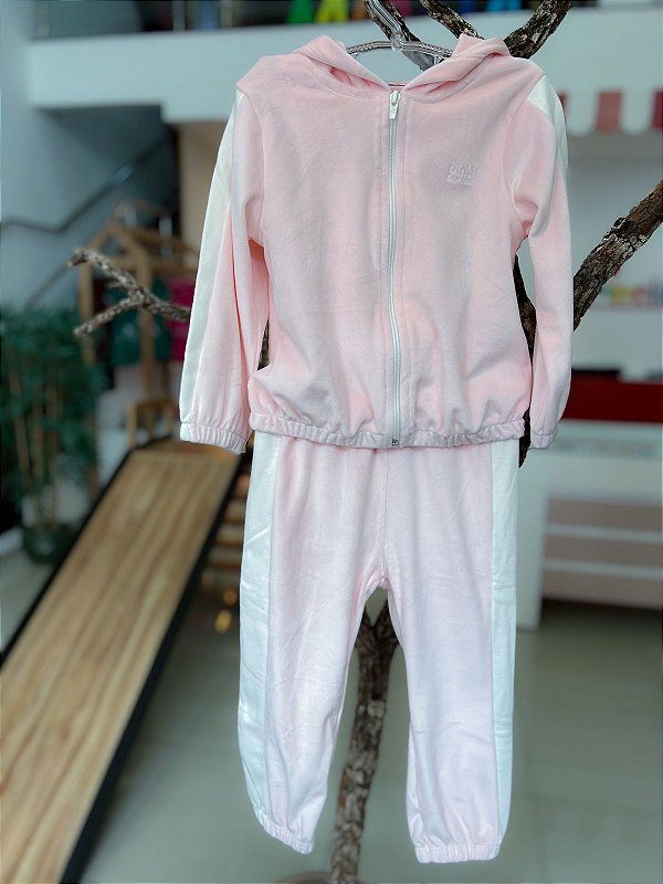 Conjunto Infantil Plush Rosa Nini Bambin