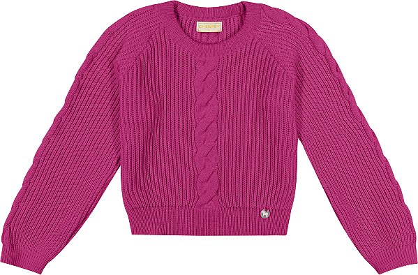 Blusa Infantil Tricor Pink Charpey