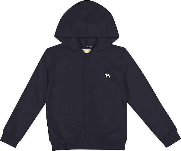 Jaqueta Infantil Moletom Marinho Charpey