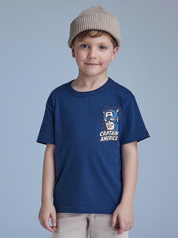 Camiseta Infantil Capitão America Youcci