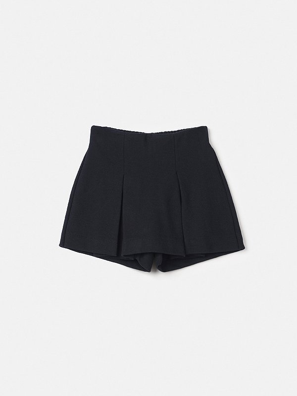 Shorts Saia Infantil Pregas Preto Anime