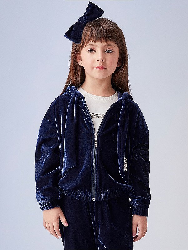 Conjunto Infantil Plush Marinho Anime