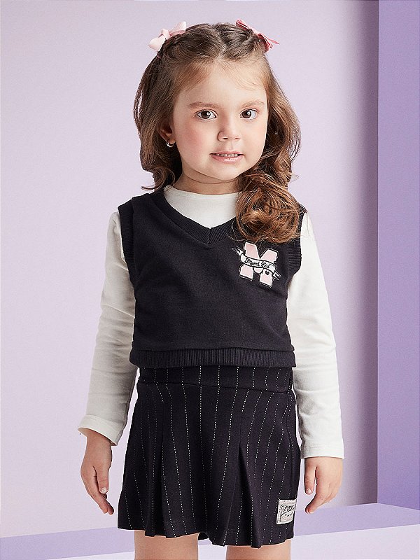 Conjunto Infantil Colete Momi Girl