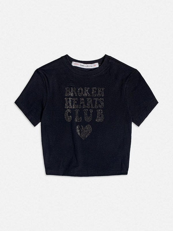 T Shirt Strass  Preto I Am