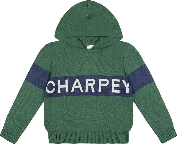 Sueter Tricot C/capuz Verde Charpey