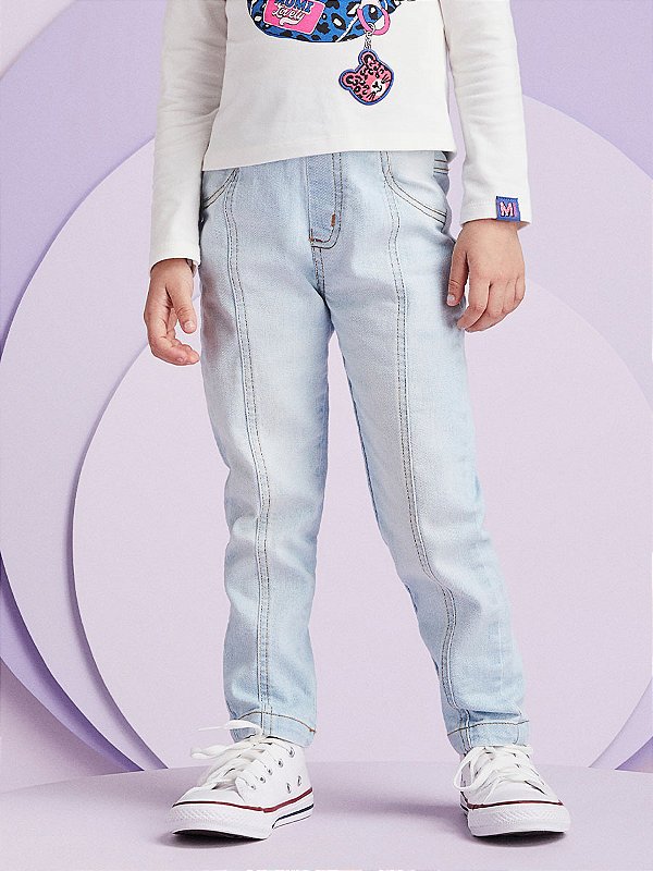 Calca Infantil Jeans Claro Momi
