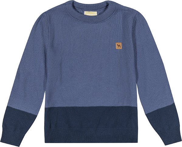 Sueter Tricot Infantil Azul Charpey