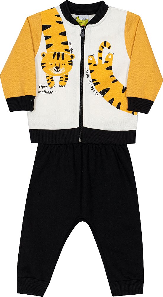 Conjunto Infantil Tigre Malhado Jaca Lel