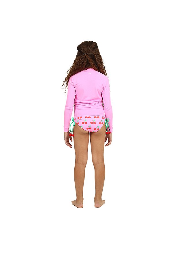 Biquini Cropped Kids Rose Siri