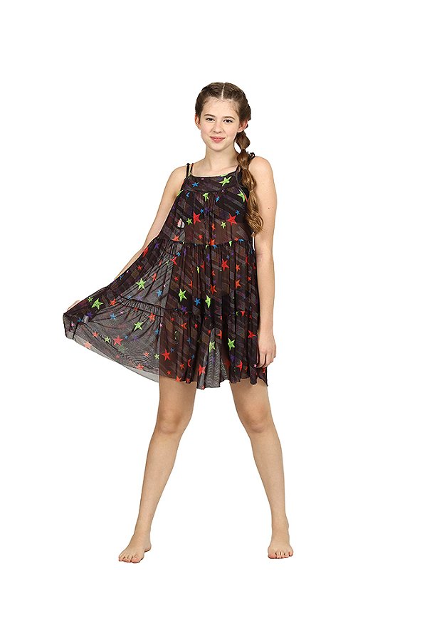 Vestido Saida Teen Cinthia Tule Super Star Siri