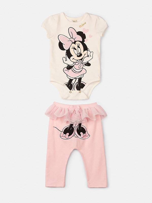 Conjunto Bebe Tule Minnie Anime