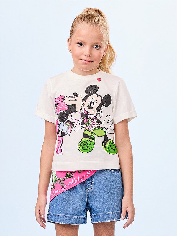 Blusa Infantil Mickey E Minnie Anime