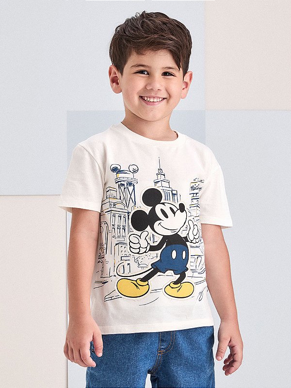 Camiseta Infantil Cidade Do Mickey Youcci